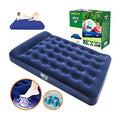Colchón inflable 2 plazas+Inflador+Almohada Bestway Camping Aire libre Senderismo Viaje 139x190cm