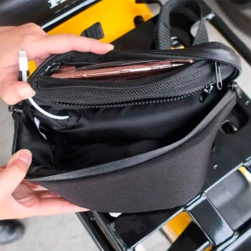 Canguro De Moto Wolf Con Pantalla Celular + Protector Impermeable Para Lluvia Invierno / Bicicleta