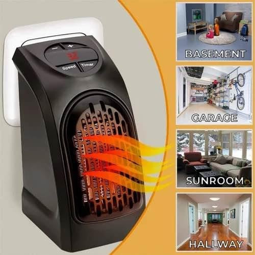 Calefactor portátil 400w eléctrico sala/dormitorio/oficina/estudio/frío/noche/ambiente