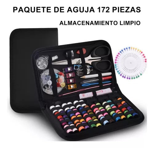 Kit de costura con estuche 172 piezas portátil trabajo casa