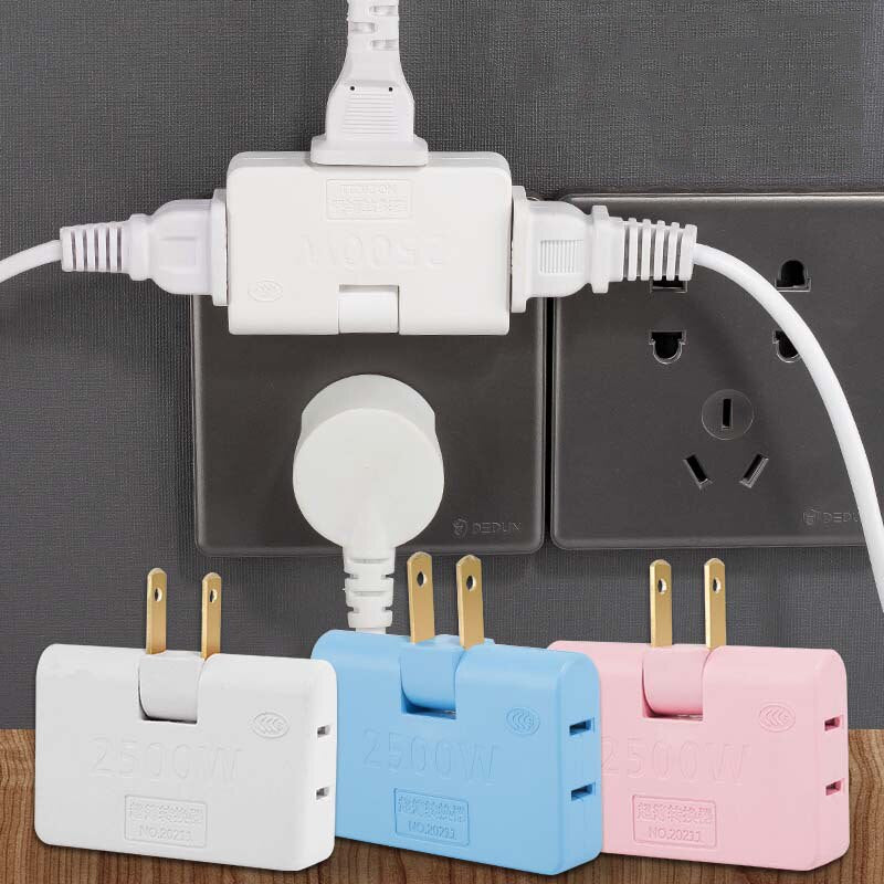 ENCHUFE GIRATORIO PLEGABLE MULTIPLE 3 SERVICIOS OFICINA DORMITORIO MUEBLES CAMA