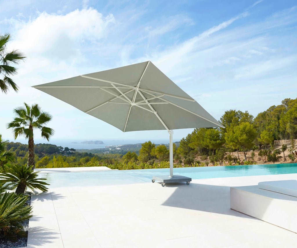 Parasol Sombrilla Plegable 5 metros(4x3m) Jardín Patio Exterior Playa Restaurant Bar RootOff Piscina