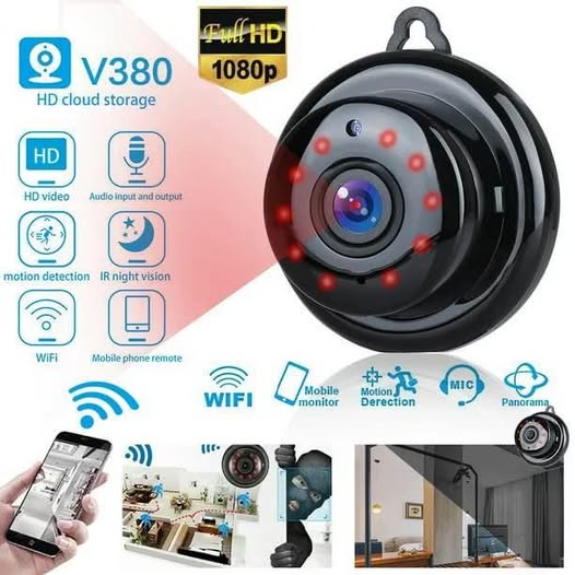 Micro Cámara WIFI con detector de movimiento visión nocturna seguridad hogar trabajo moto bici auto