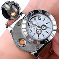 Reloj Elegante con Encendedor Eléctrico Recargable USB Caballero
