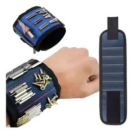 Manilla Pulsera Muñequera Magnética Porta Herramientas Multiuso Trabajo