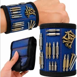 Manilla Pulsera Muñequera Magnética Porta Herramientas Multiuso Trabajo