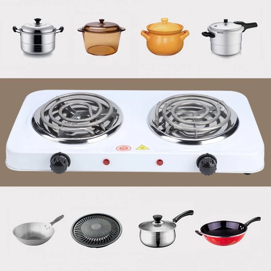 COCINA HORNILLA ELECTRICA DE 1 Y 2 QUEMADORES MULTIFUNCIONAL PORTATIL