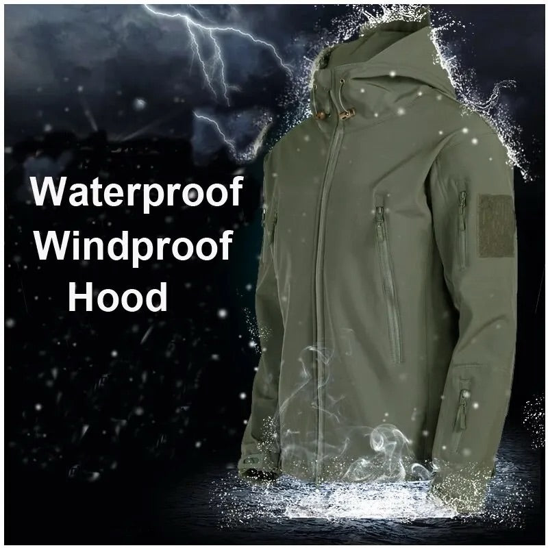 Chaqueta táctica impermeable térmica invierno militar policial