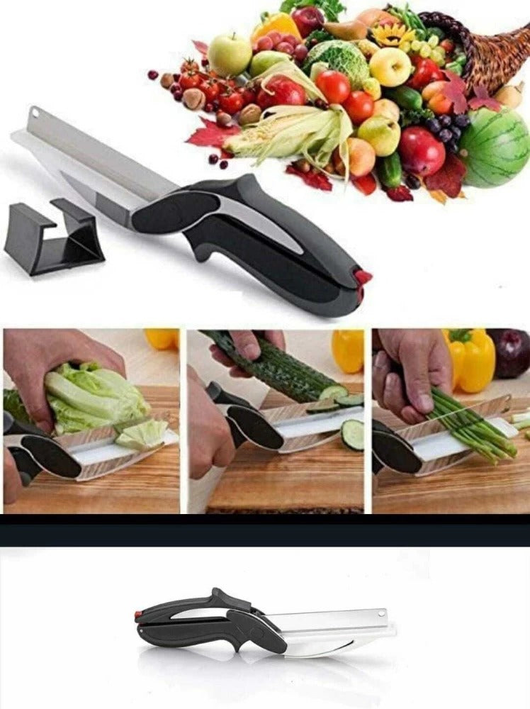 TIJERA DE COCINA 2 EN 1 PARA CORTAR ALIMENTOS GASTRONOMIA