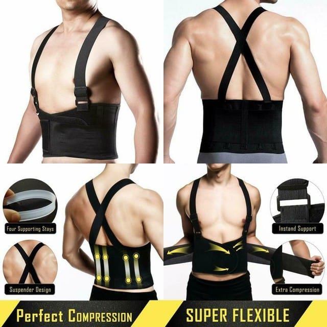 FAJA CINTURON CORRECTOR  ESPALDA COLUMNA PARA PESO UNISEX NUEVO MODELO AJUSTABLE