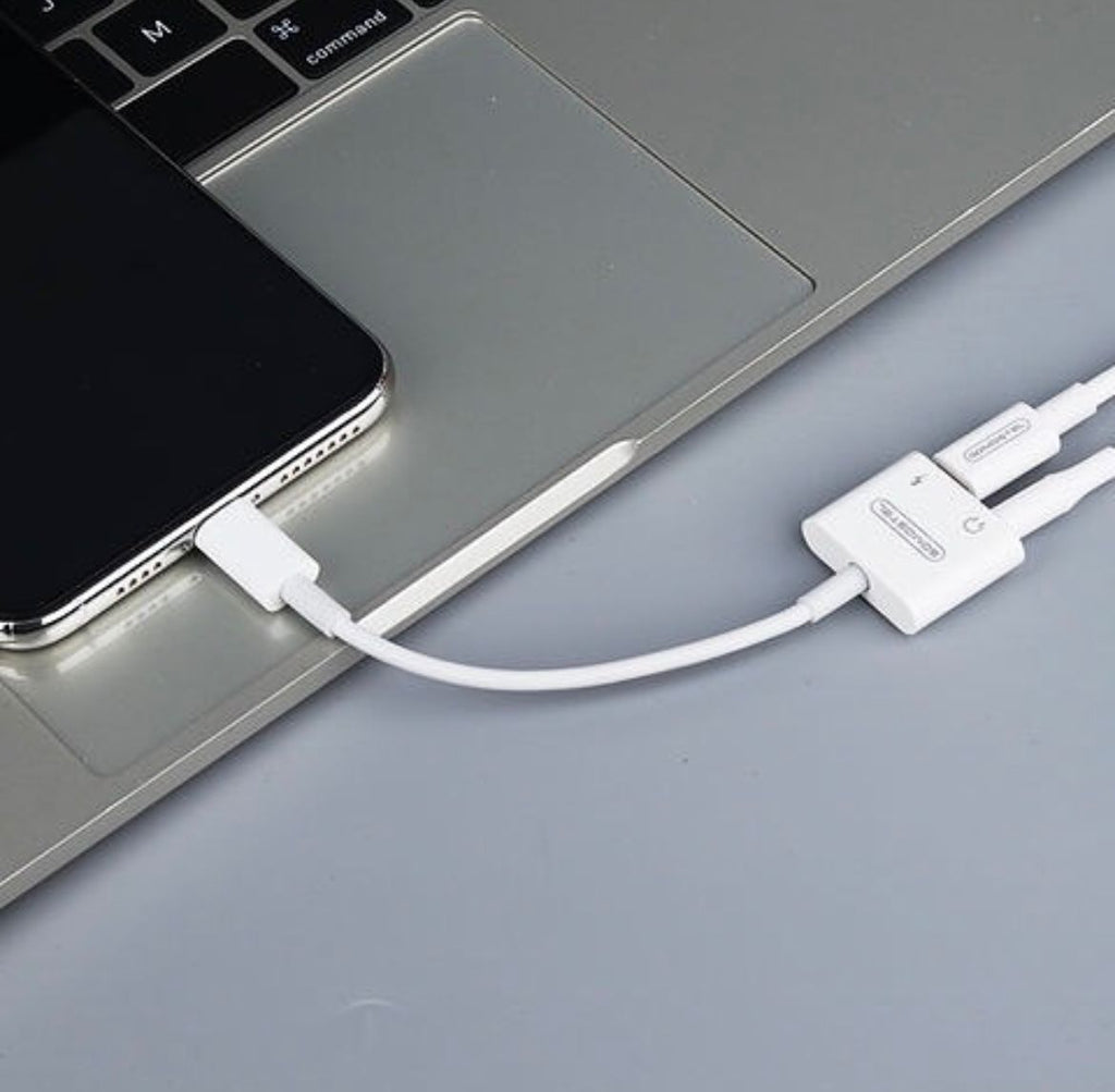 ADAPTADOR IPHONE PARA ENTRADA TIPO C Y PLUG AUXILIAR AUDIFONO CABLE TIPO C