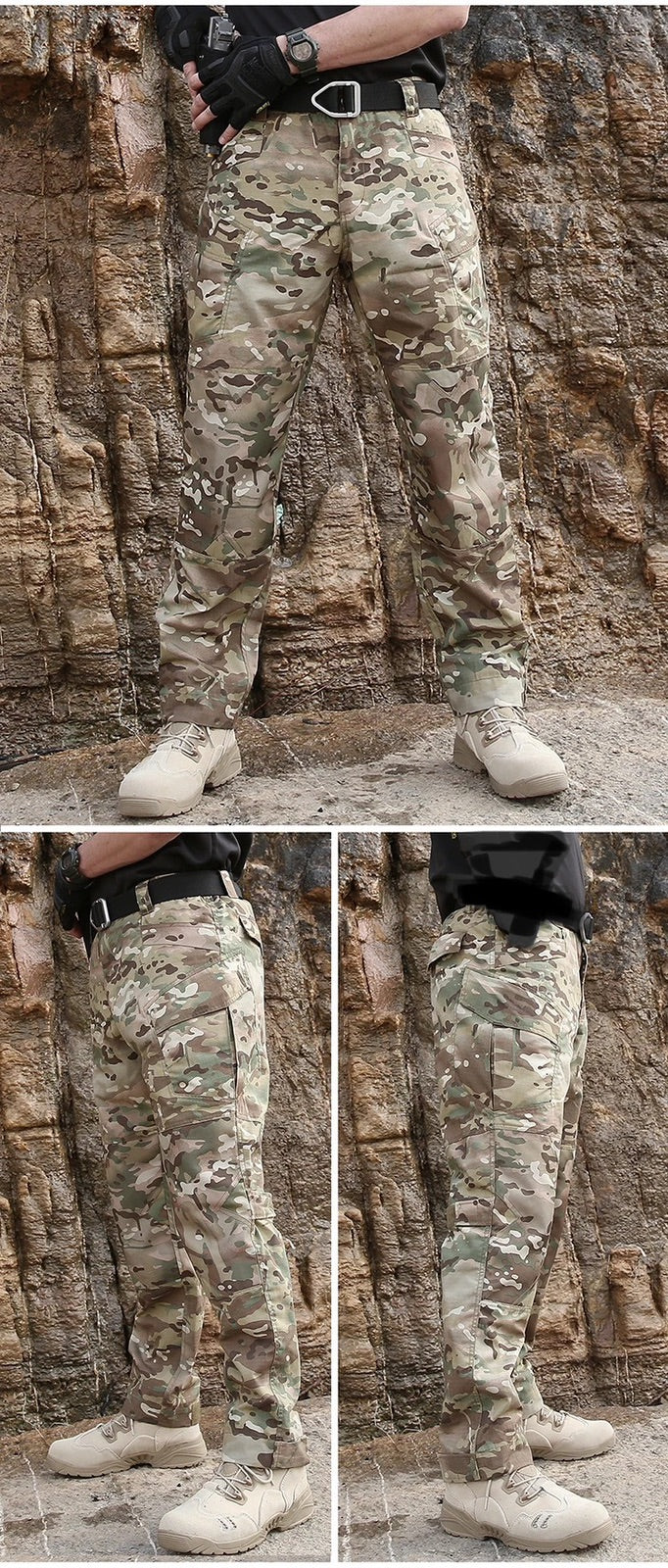 Pantalón táctico militar policial invierno impermeable senderismo