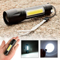 Mini Linterna Táctica Led Zoom Multifuncional Militar Recargable Camping Senderismo