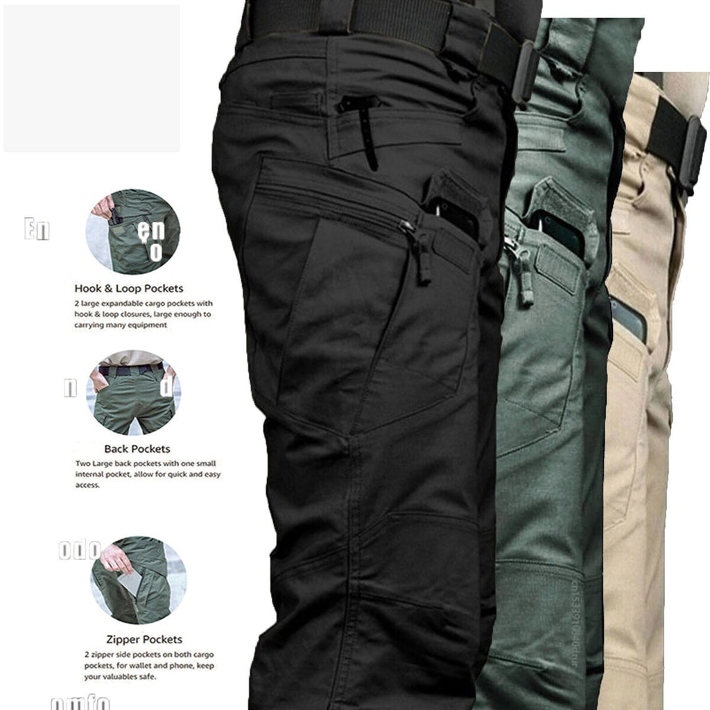 Pantalón táctico multifuncional (fuego/frío/calor) camping pesca senderismo policía militar guardia