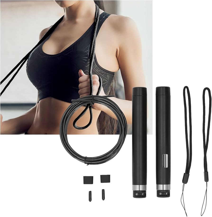 Cuerda para saltar inteligente con contador digital ejercicio en casa  gym box fitness crossfit