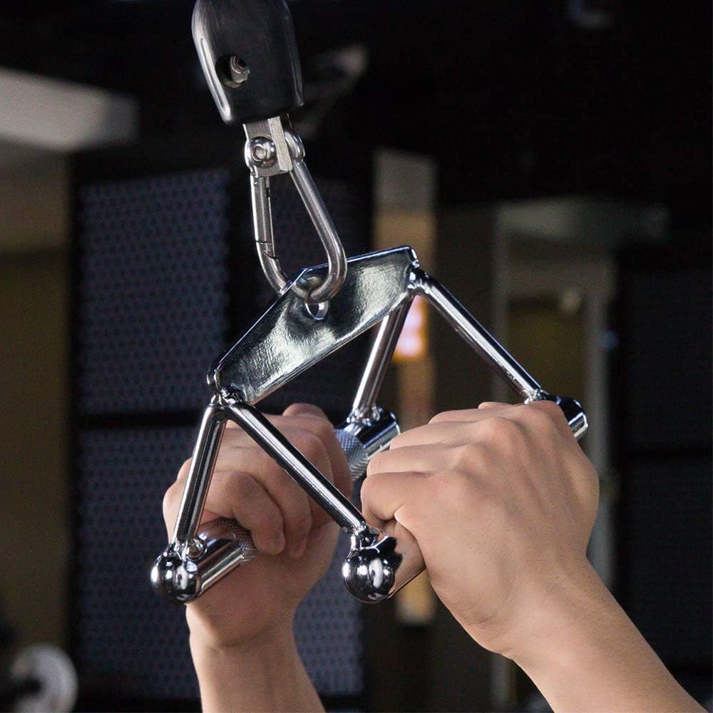 ACOPLE AGARRE TRIANGULO PARA POLEA PECHO GYM GIMNASIO EJERCICIO REMO