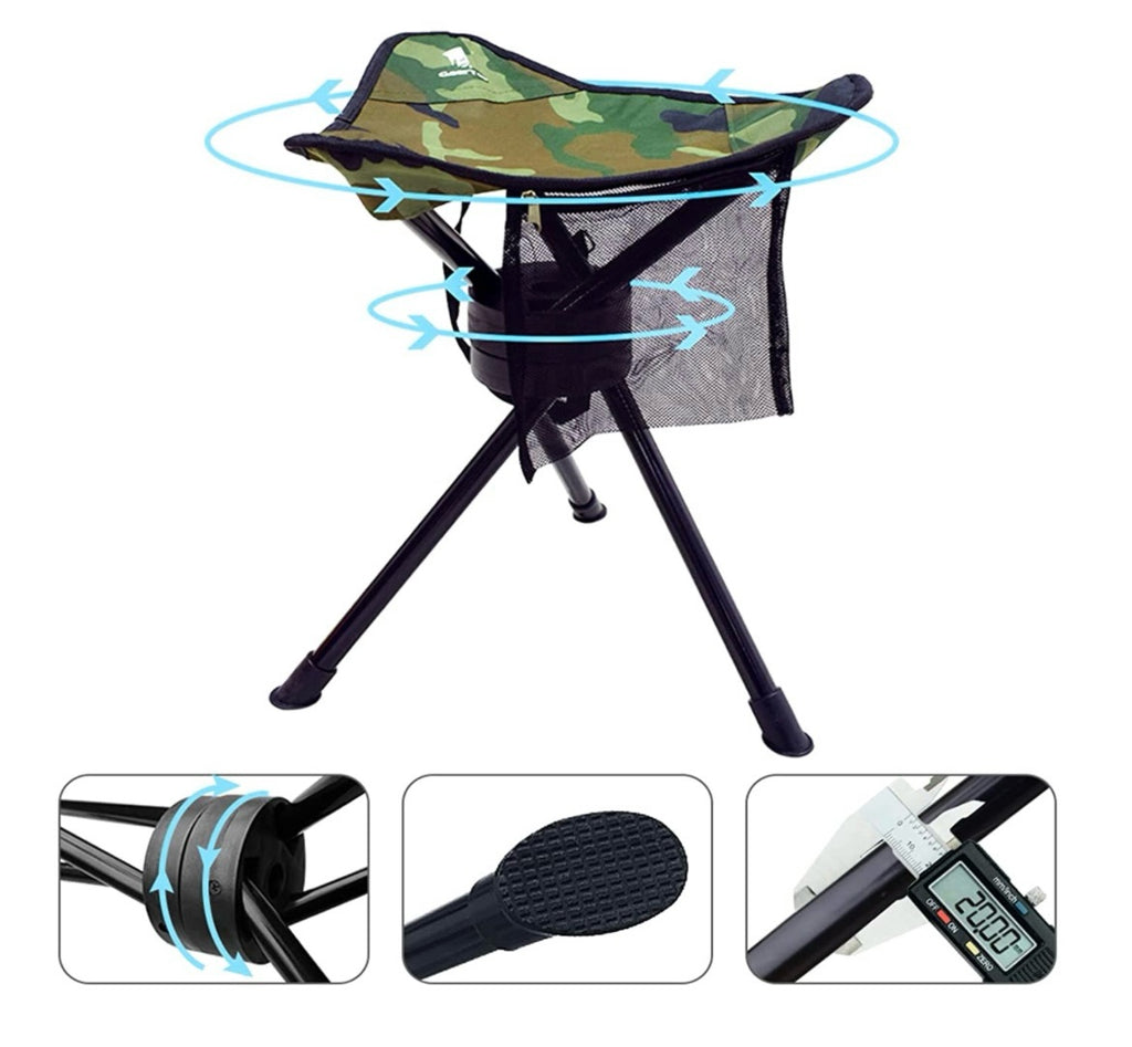 Taburete Plegable Tactico Camuflaje Militr Camping 🏕 Senderismo 🥾