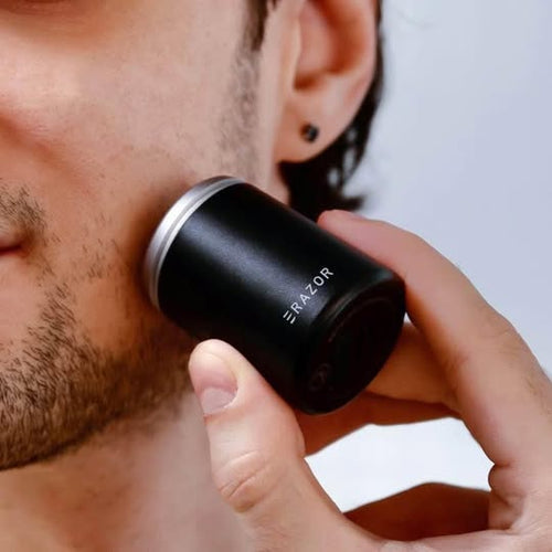 AFEITADORA PORTATIL BARBA RECARGABLE RASURADO PIEL VIAJES TRABAJO