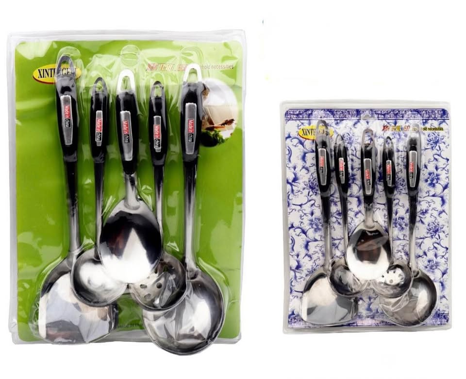Juego de cocina cucharas cucharones de acero inoxidable 5 unidades