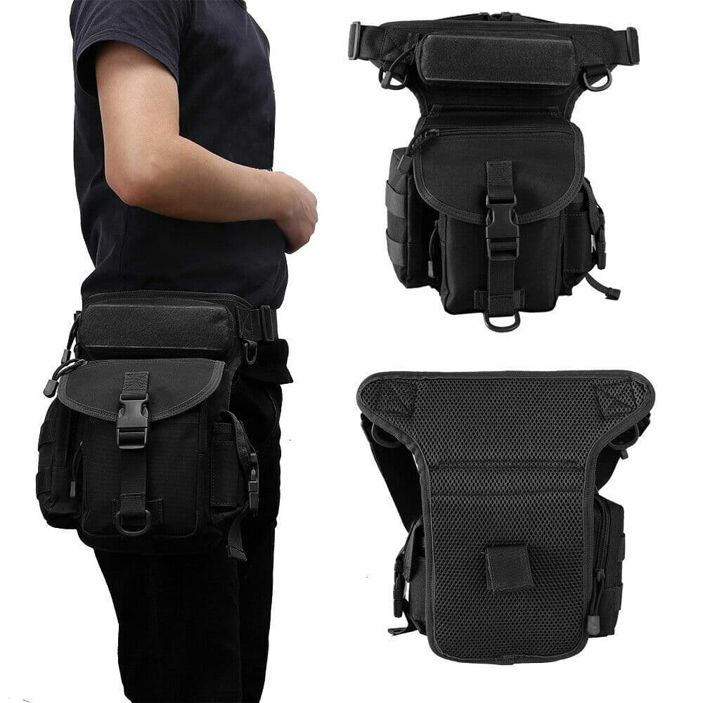 Muslera/Piernera Táctica Nuevo Modelo Impermeable Multifuncional Cangurera Moto Lluvia