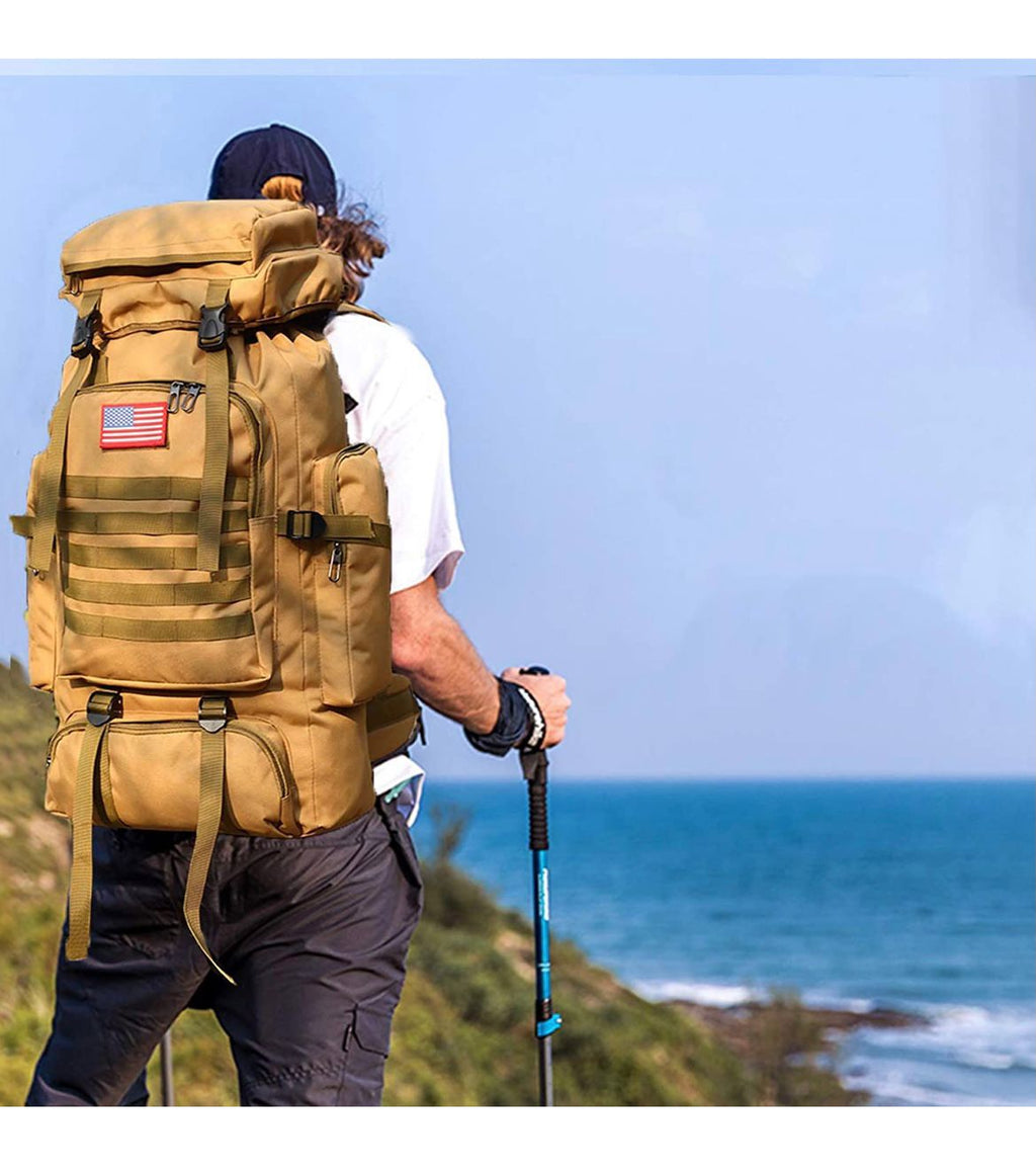 Mochila táctica impermeable 85L camping militar viaje senderismo trabajo montaña