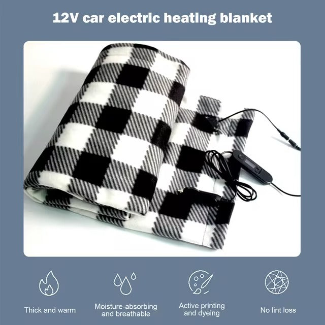 Cobija manta térmica eléctrica 12v auto carro bus frio viaje sueño noche trabajo invierno camping