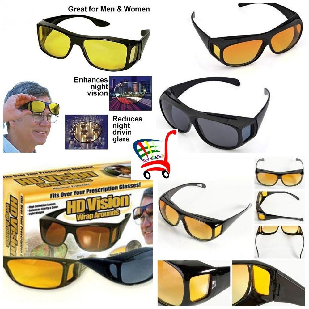 Gafas HD visión x 2 noche día neblina protección UV luz noche sol día