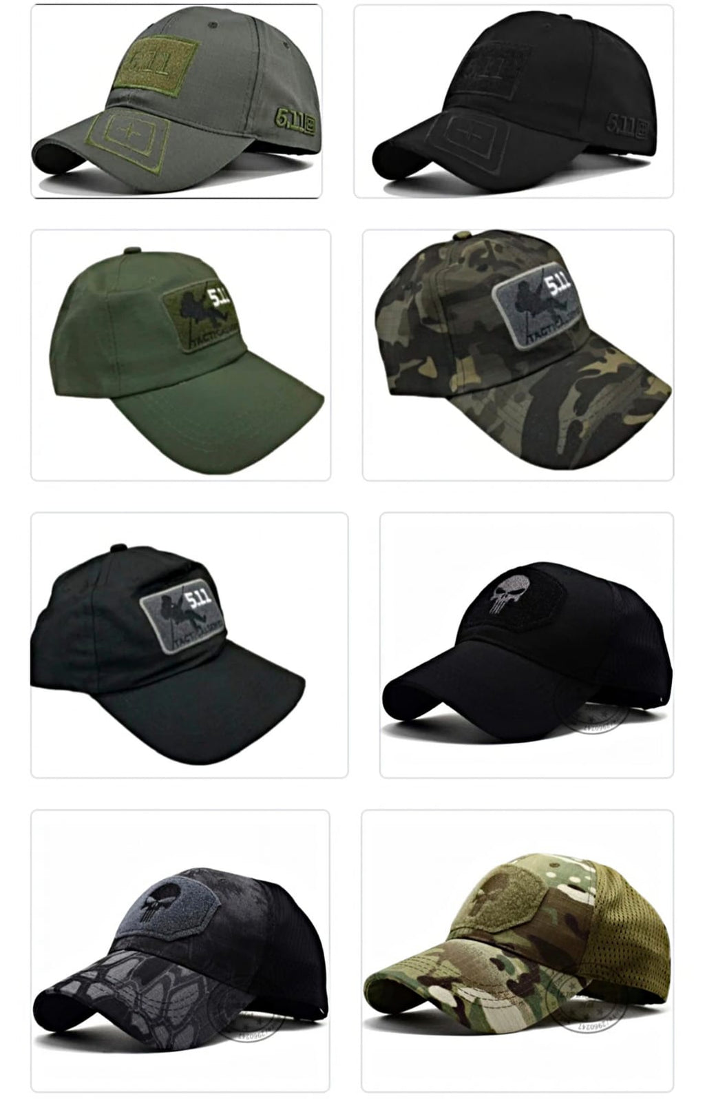 Gorra táctica con Velcro Nuevos Modelos Protección Camping Senderismo Sol Treking Trabajo