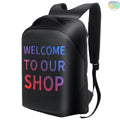 Mochila con Pantalla Panel Led Inalámbrica Bluetooth Wifi Publicidad Laptop Trabajo Moto Bici Clase