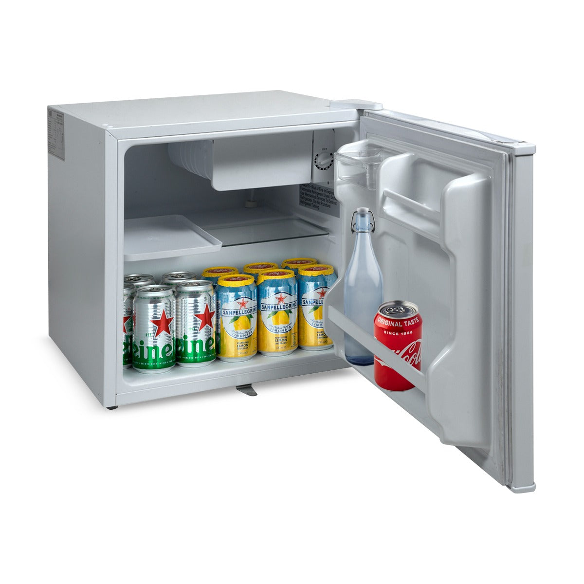 Mini Refri Nevera Congelador Bar Blanco Elegante 50 litros Oficina Negocio Hogar Cocina