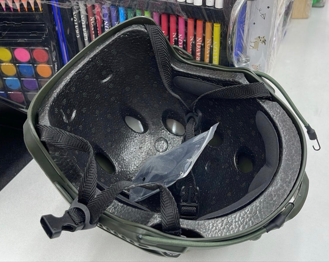 Casco Táctico Ajustable Protección Seguridad Guardia Policía Militar Airsoft Trabajo Juego Ejercito