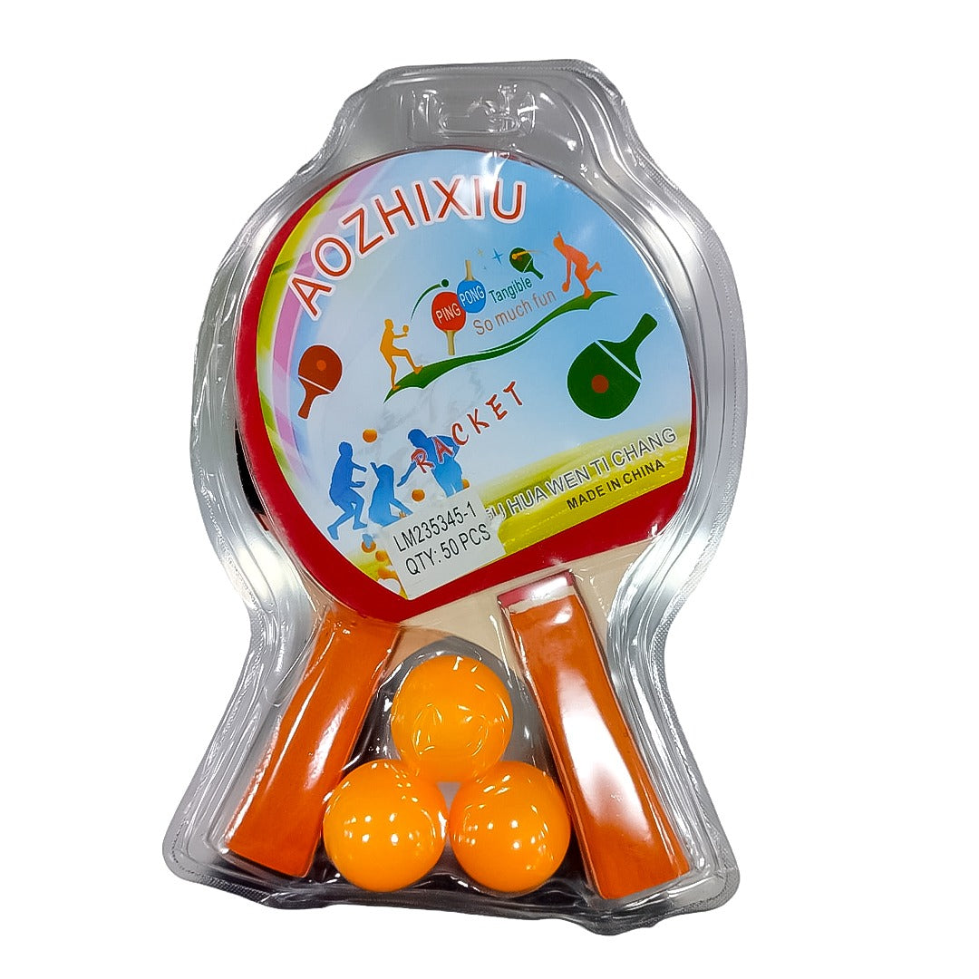 RAQUETAS DE PING PONG + 3 PELOTAS - DEPORTE JUEGO TENIS ENTRETENIMIENTO