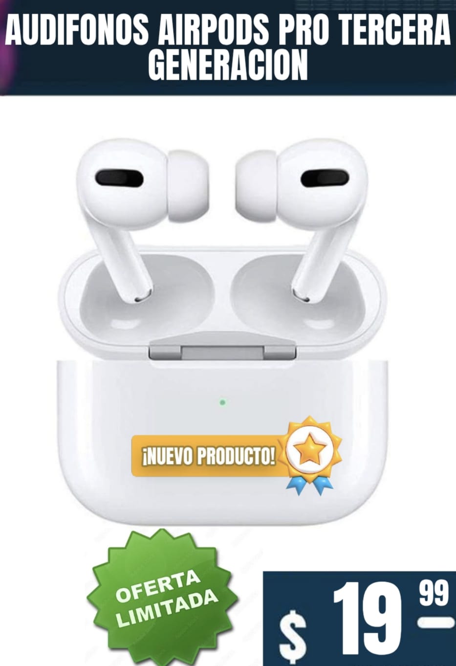 AUDIFONOS AIRPODS PRO TERCERA GENERACIÓN