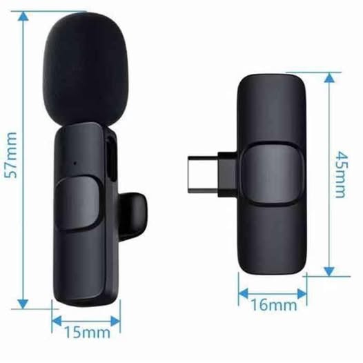 MICROFONO INALAMBRICO PARA IPHONE/ANDROID TIPO C GRABACIONES AUDIO VIDEO ENTREVISTAS TRABAJO