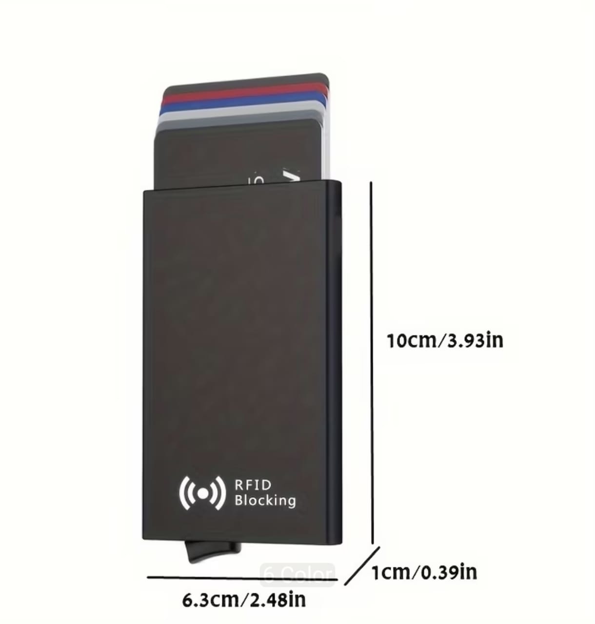 Tarjetero de Aluminio Portátil Nuevo Modelo  Porta Tarjetas Billetera Cartera