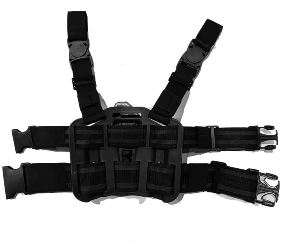 Muslera Funda Táctica de Polímero G17 M92 Ajustable con Accesorios Extracción Rápida Seguridad
