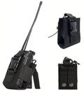 Escuché Portador de Radio Táctico Ajustable Funda Protectora Portátil Walkie Talkie Riñonera