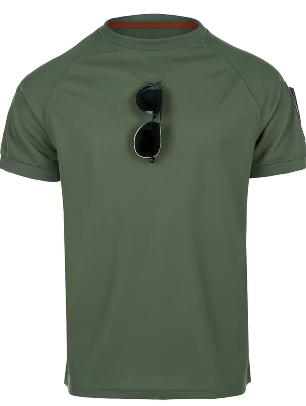 Camiseta Táctica Secado Rápido Anti Desgarro Camping Senderismo Entrenamiento Velcro Verano