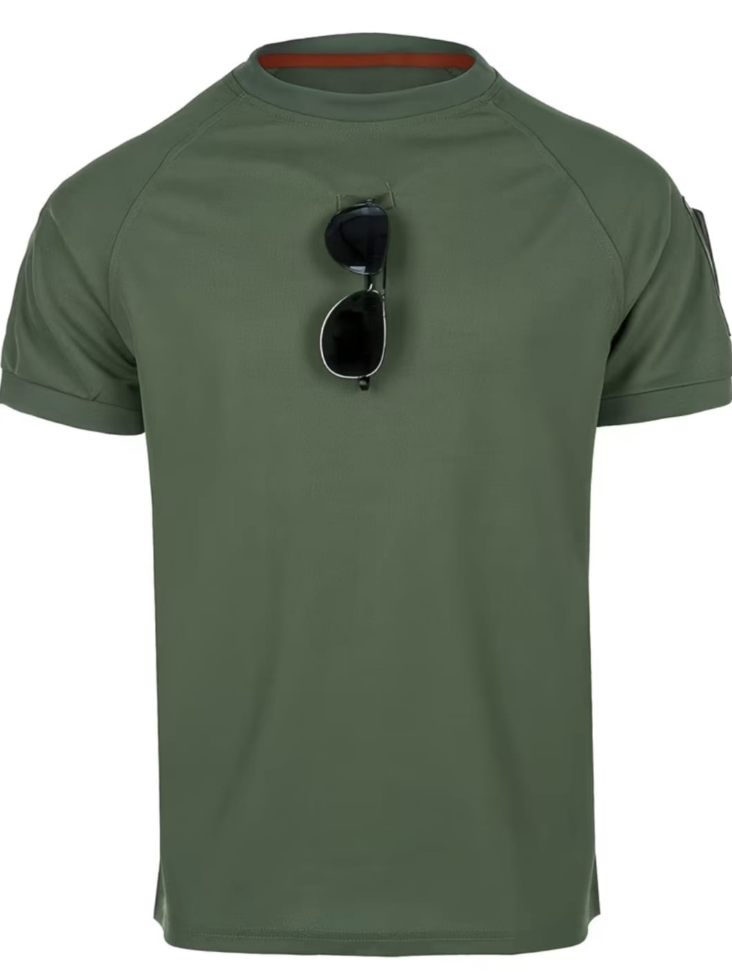 Camiseta Táctica Secado Rápido Anti Desgarro Camping Senderismo Entrenamiento Velcro Verano