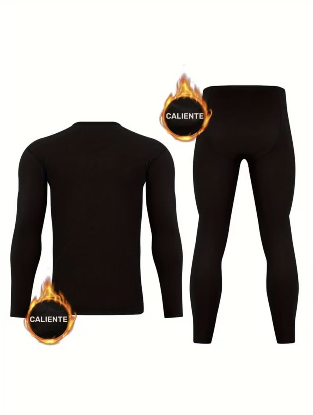 Conjunto Térmico Cálido Ajustable Afelpado Capa Interior para Invierno Frío Montaña Camping