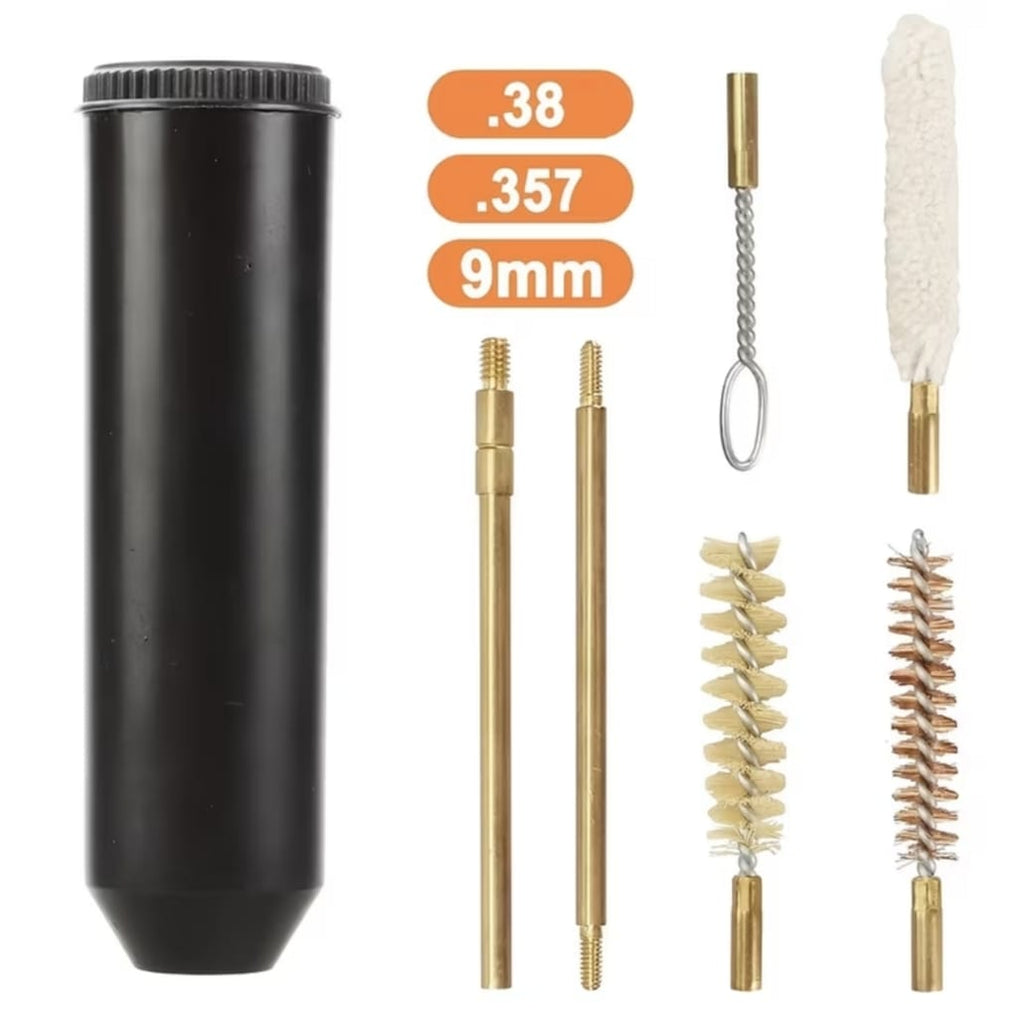 Kit de Limpieza Táctica Portatil de 7 Piezas con Cepillo de Latón, Mopa con Ranura, Varilla, Bucle.