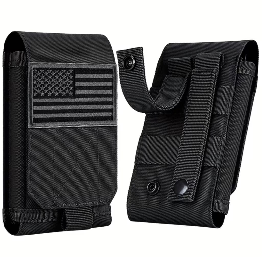Estuche Táctica para Celular Tipo Molle Impermeable con Velcro iPhone Samsung Xiaomi