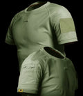 Camiseta Táctica Secado Rápido Anti Desgarro Camping Senderismo Entrenamiento Velcro Verano