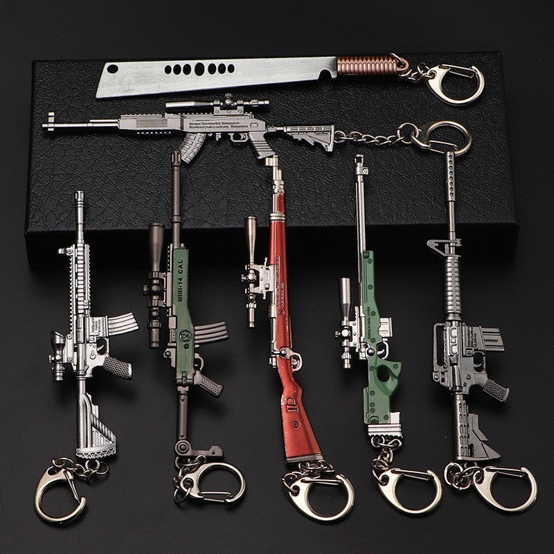 Llaveros Tácticos Samurai Militar Figuras Metálicas de Colección Adornos Ninja
