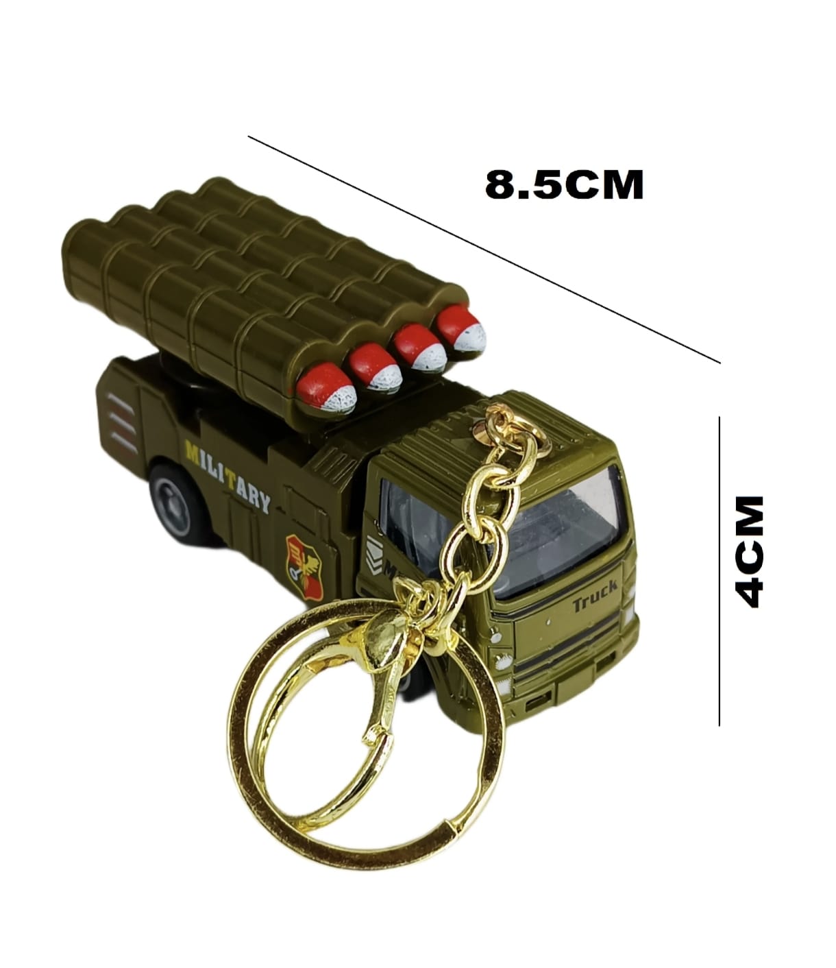Llavero en Forma de Camión Militar Colección  Juguete Regalo