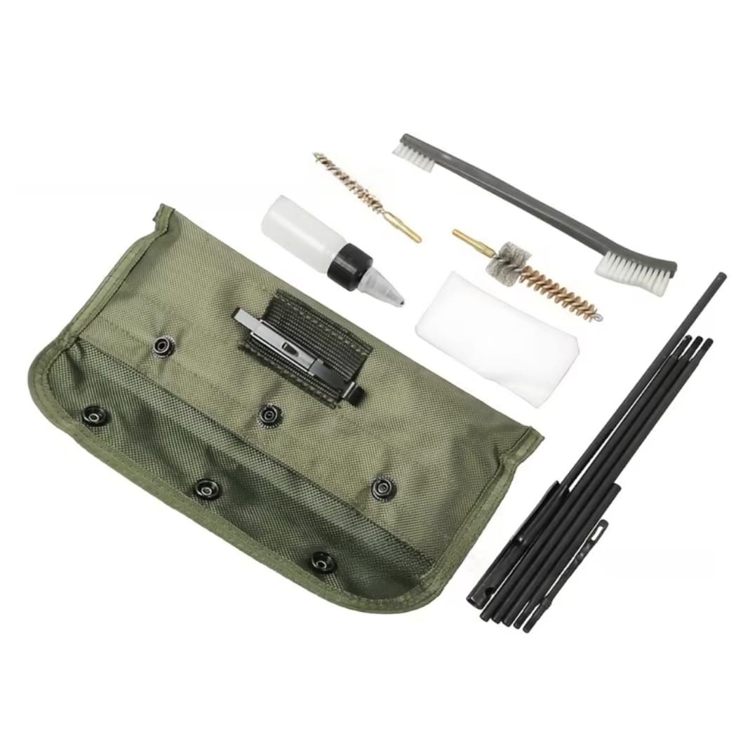 Kit Táctico de Limpieza y Mantenimiento con Estuche Incluye Cepillo de metal Guardia Poli Militar