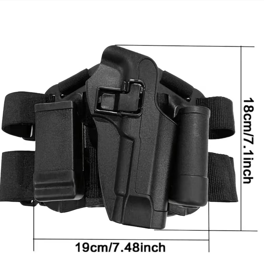 Muslera Funda Táctica de Polímero G17 M92 Ajustable con Accesorios Extracción Rápida Seguridad