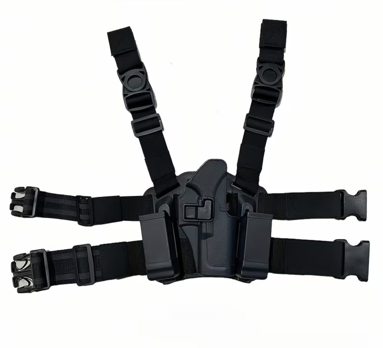 Muslera Funda Táctica de Polímero G17 M92 Ajustable con Accesorios Extracción Rápida Seguridad