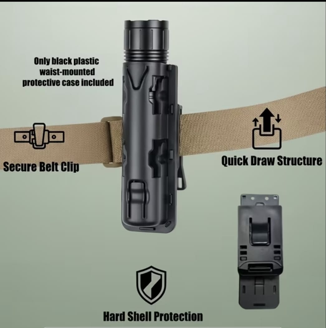 Estuche Funda Táctica Multifunción de Polimero Ajustable con Bloqueo de Seguridad Liberación Rápida