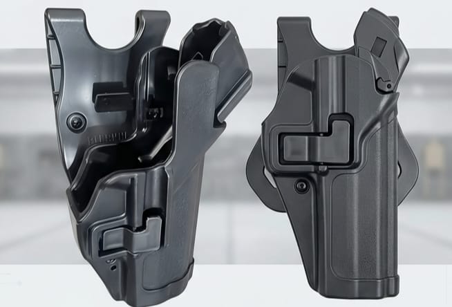 Funda Táctica Ajustable de Polímero con Doble Cierre USP de Extracción Rápida CQC Protección H&K CS